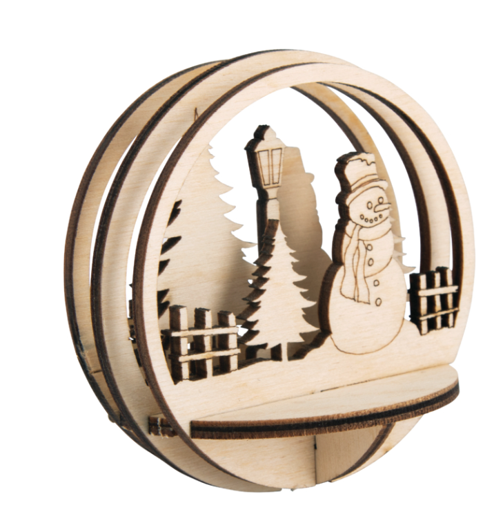 Houten steekdeel Sneeuwpop